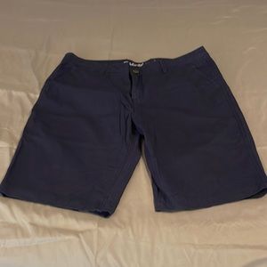 Eddie Bauer navy shorts.